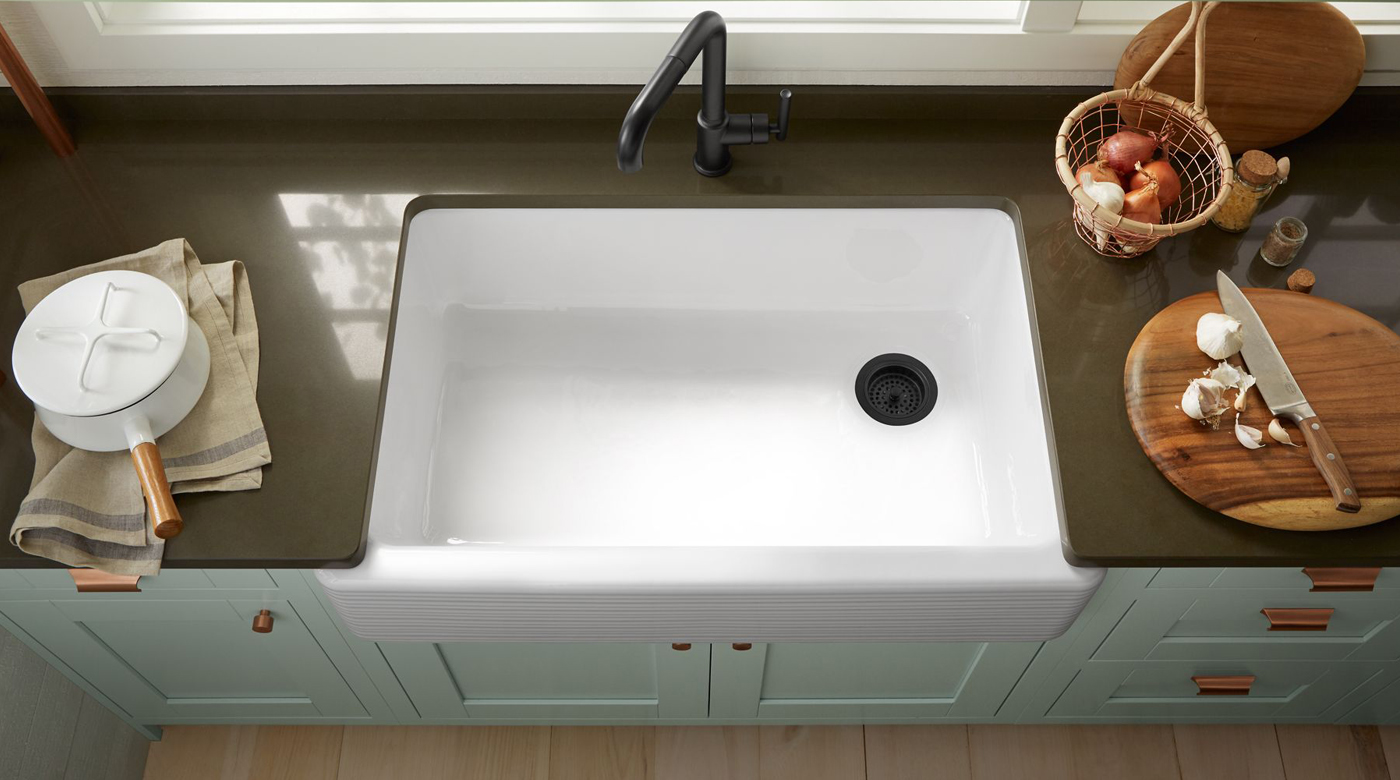 Image of a single basin kitchen sink