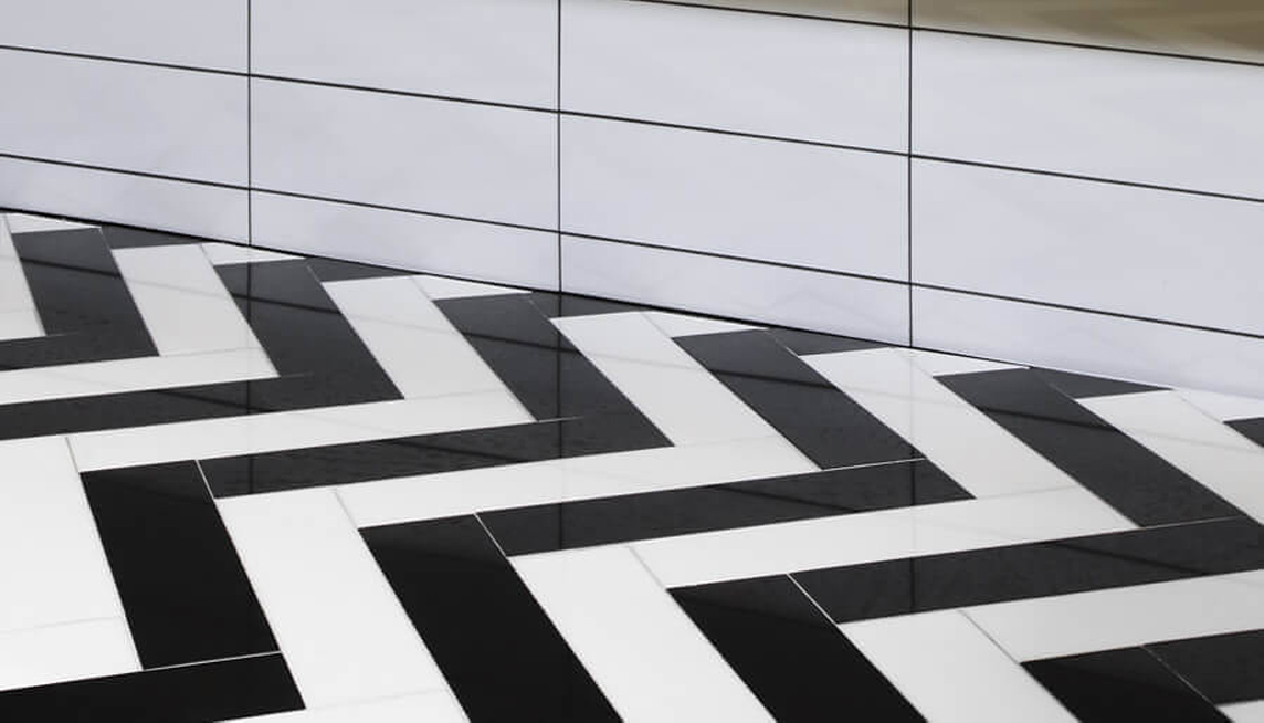Image of a stone and tile display
